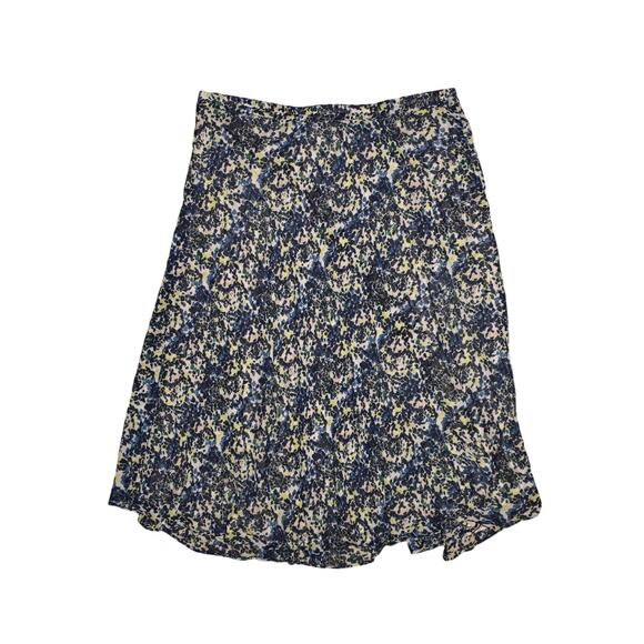COLDWATER CREEK $120 Kinetic Patterned Chiffon Reversible Midi Skirt XL / 16‎ - Picture 2 of 6